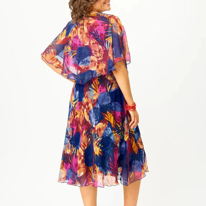 AYALA | COMFORTABELE CHIFFON JURK VOOR GROTE MAAT