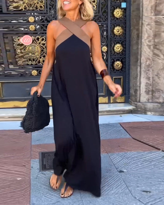 Anne | Elegante jurk met kruislingse halslijn
