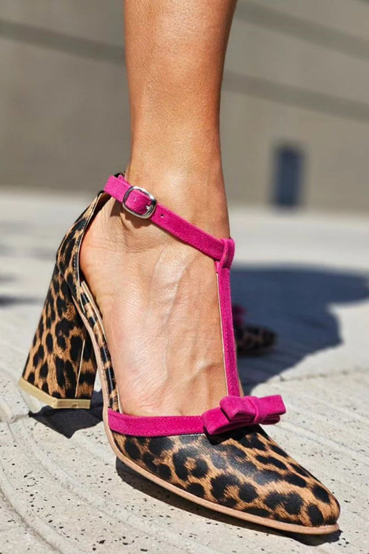 Beauu™ | Elegante Sandalen met Groene Luipaardprint en Aantrekkelijke Kleurrijke Details