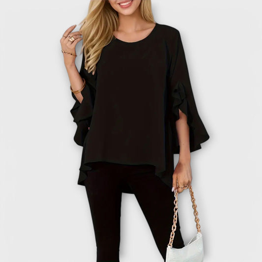 Aria – De Perfecte Lente Blouse met Ronde Hals