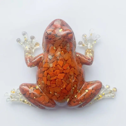 Frostone - Kristallen Kikker Sculptuur voor Huishoudelijke Decoratie