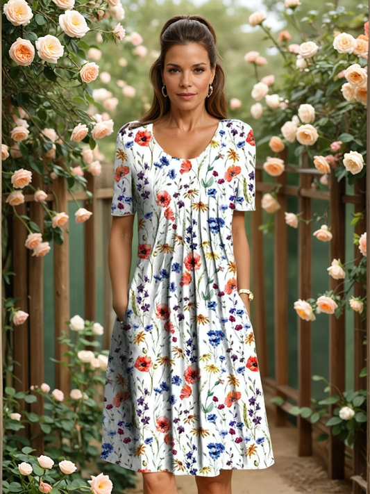 MARGA | ELEGANTE JURK MET BEDekking VAN DE BUIK