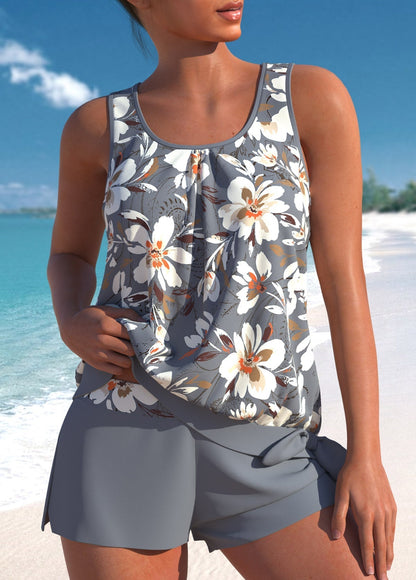 Ari | Elegante Asymmetrische High-Waist Tankini