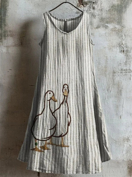 Mireille – Jurk met duo eendenmotief
