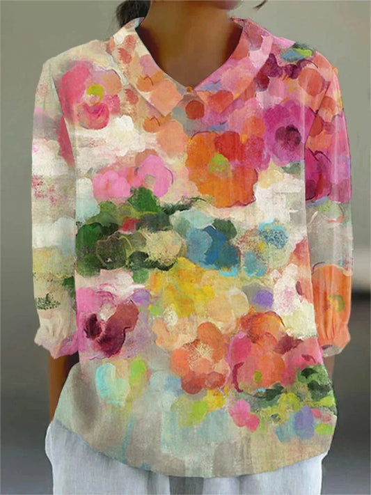 Isaline – Pastel Floral Blouse