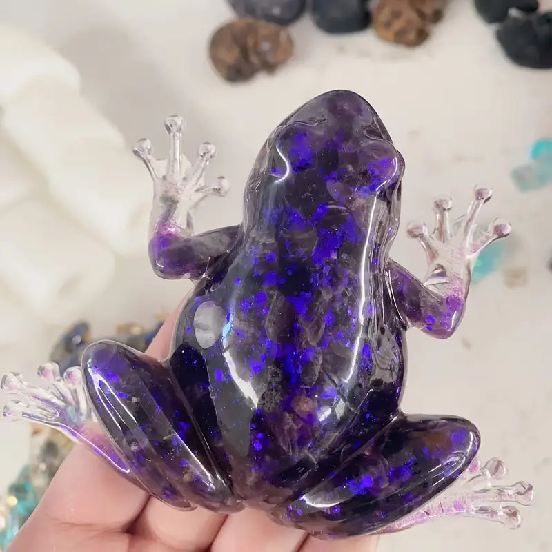Frostone - Kristallen Kikker Sculptuur voor Huishoudelijke Decoratie