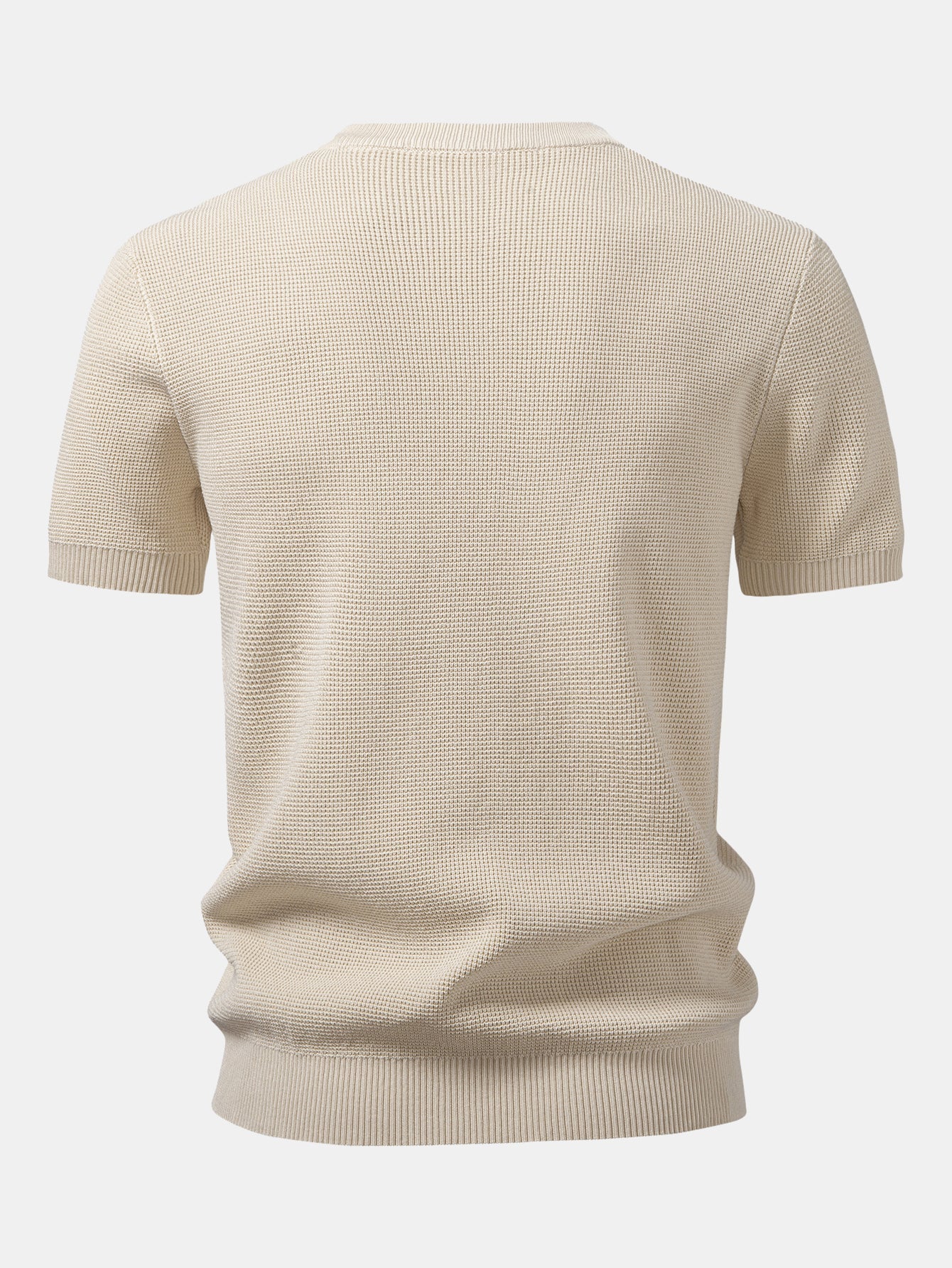Waffle Knit Henley Shirt