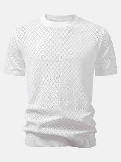 Gehaakt T-shirt met Diamantmotief