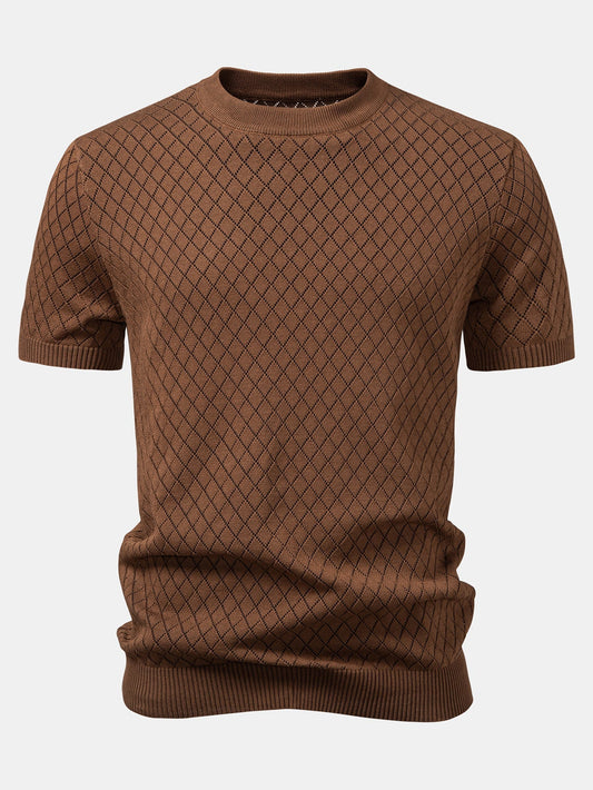 Gehaakt T-shirt met Diamantmotief
