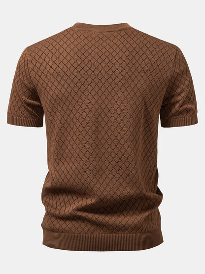 Gehaakt T-shirt met Diamantmotief