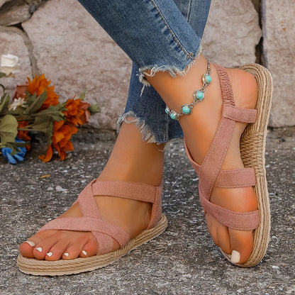 LW™ | Alma – Lichte sandalen met elastische banden en een natuur geïnspireerde zool