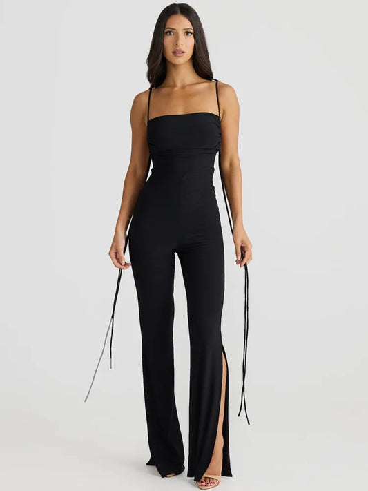 Dulsara | Mouwloze Rugloze Jumpsuit
