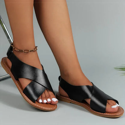 LW™ | Siena – Klassieke Sandalen met Gekruiste Band en Optimale Comfort