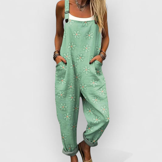 Ada | Premium Vintage Floral Jumpsuit