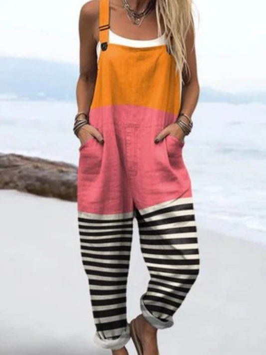 LW | Jumpsuit met abstract patroon en kunstprint voor dames