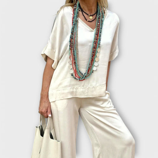 Complete Blouse en Broek Hazel Elysian Elegance