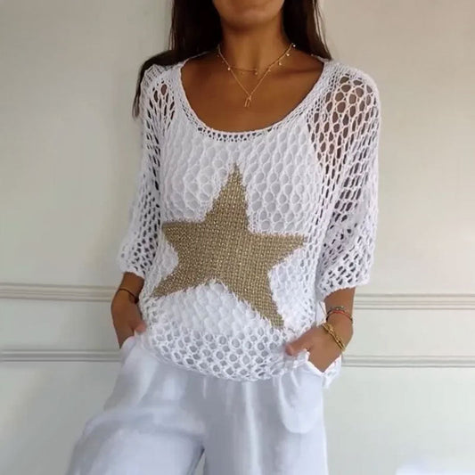 Jiah™ | Sterren Gebreide Top