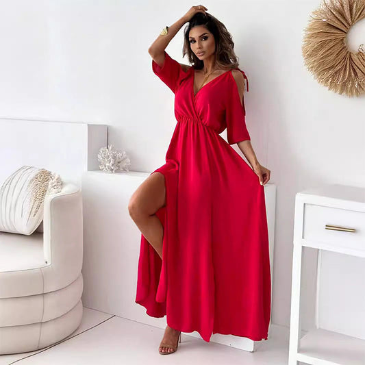 Isabella™ | Maxi Jurk met Split