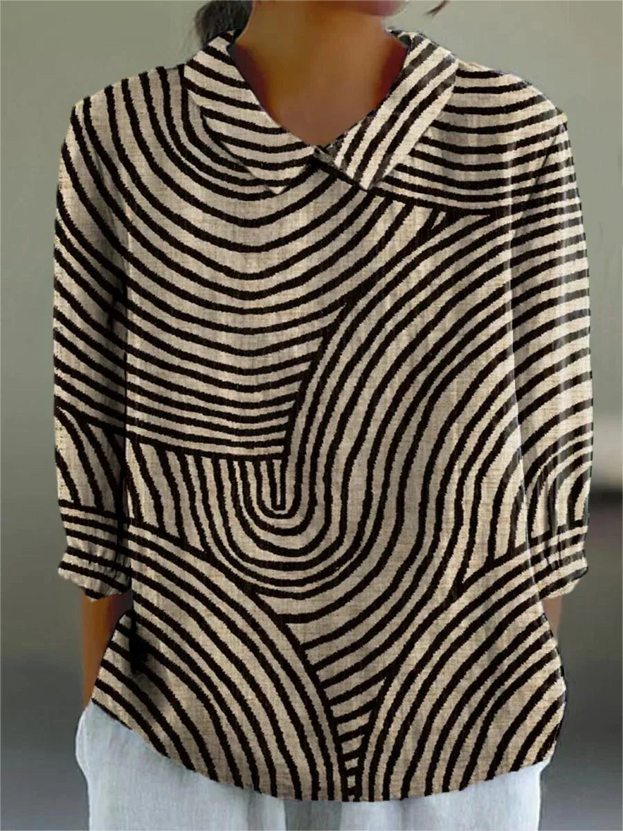 Maëlys – Blouse met Betoverend Patroon