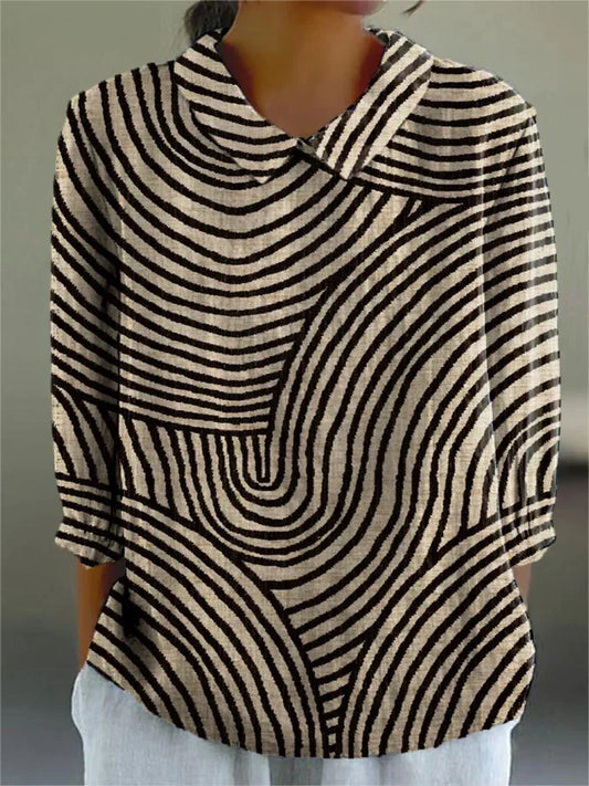 Maëlys – Blouse met Betoverend Patroon